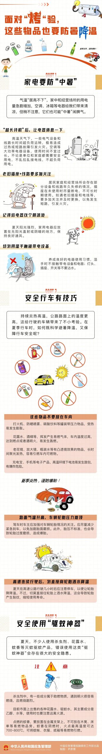 面对“烤”验日常生活中的这些物品要注意“防暑降温”