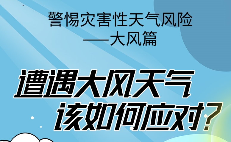 【应急科普文化宣传小分队】警惕灾害性天气风险 大风篇——遭遇大风天气该如何应对？